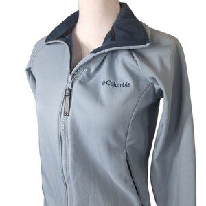 Columbia Interchange Jacket‎ Womens Small Blue Pockets Full Zip Fleece Lined